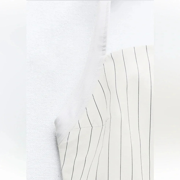 ZARA GABARDINE HALTER MIDI DRESS - Picture 9 of 13